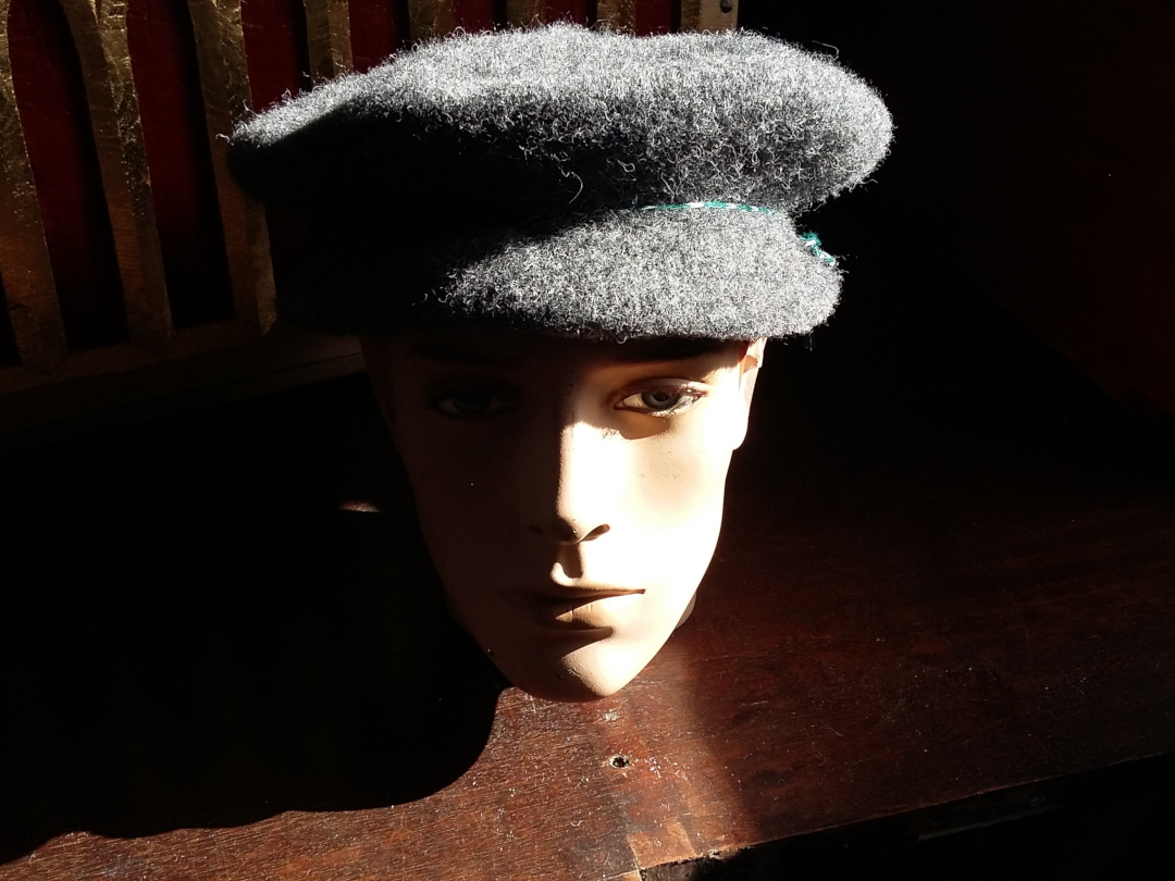 Grey Tudor bonnet