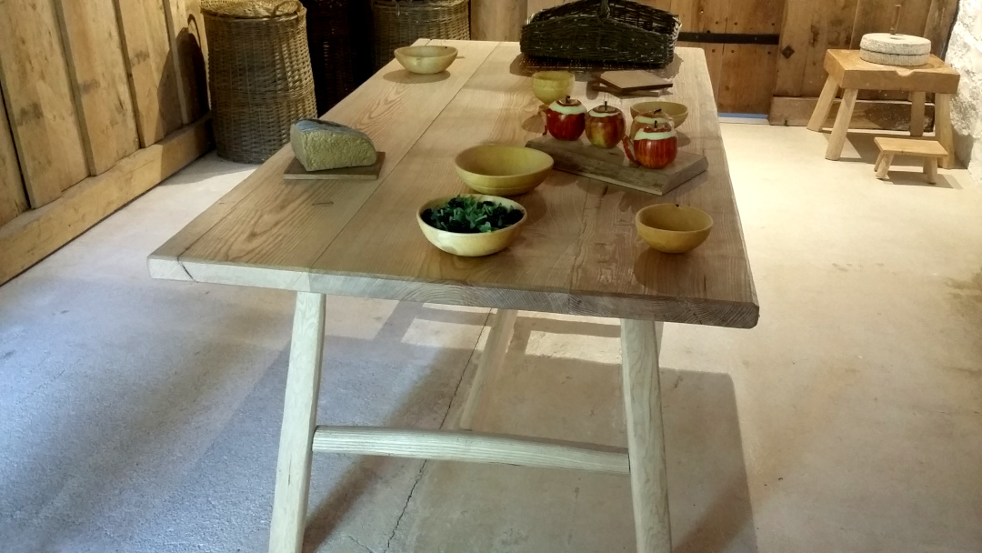 St Fagans Llys Rhosyr kitchen table